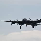 The BBMF Lancaster was back in the air on Monday after in-depth winter renovation. (Archive photo)