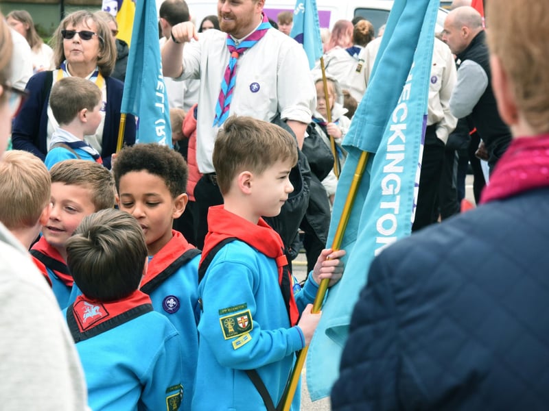 St George's Day parade in Sleaford.
