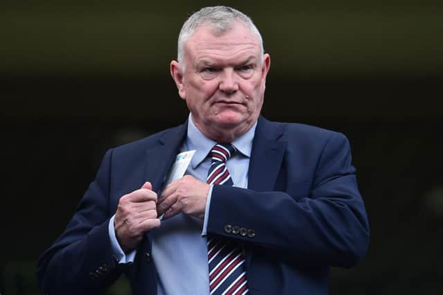 FA Chairman Greg Clarke has issued a stark warning over budget cuts. Photo: Glyn Kirk/AFP via Getty Images.