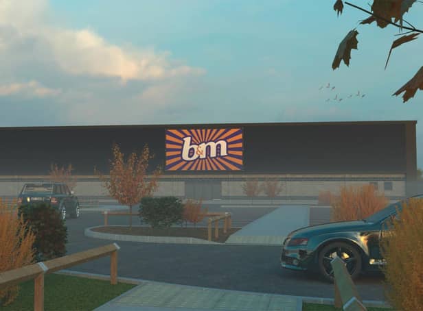 Artist's impression of the new B&M store.