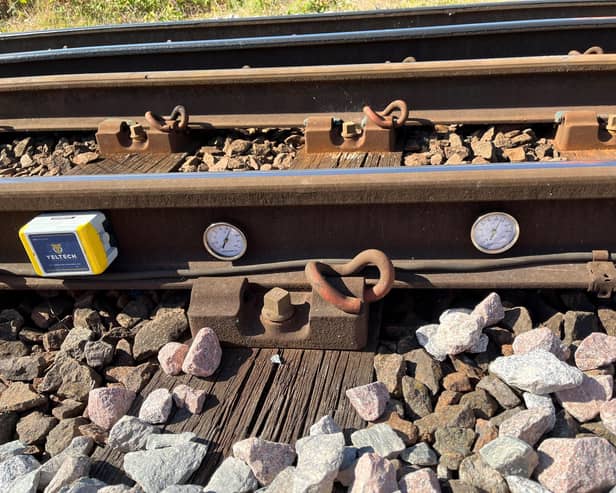 Rail sensors measuring temperature