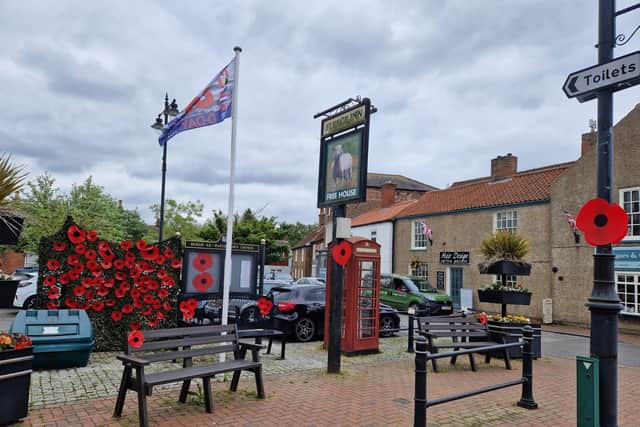 The D-Day 80 poppy display in Burgh le Marsh.