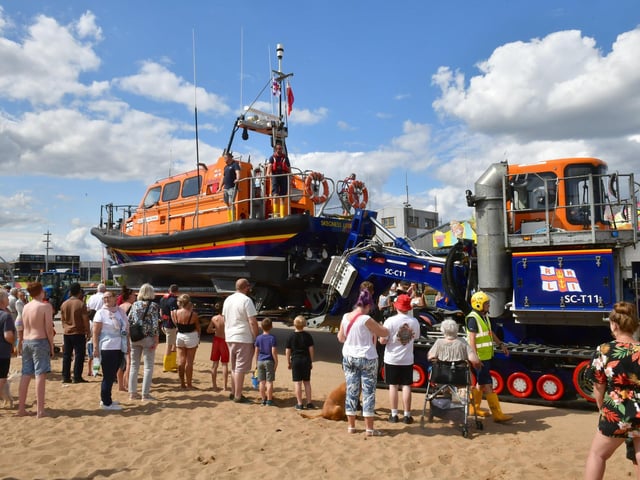 Both TNLI lifeboats were launched on Fkag Day.