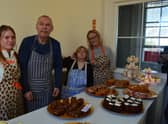 Service users Michael and Pauline helped make the cakes served at the preview event.