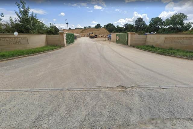 The Goldholme Stone Quarry at Ancaster where police have been called to oversee a protest by animal rights activists. Photo: Google