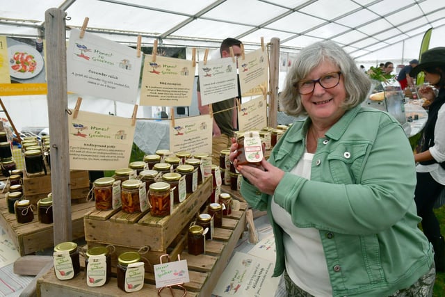 Julie Watson of Folkingham with her homemade chutneys business, Honest to Goodness