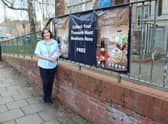 Gill Blades, senior library assistant at Gainsborough Library, with the booklets