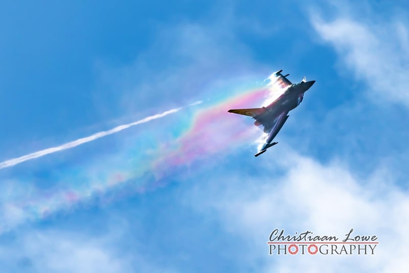 Christiaan Lowe's sharp snap of one of the RAF Typhoons practising over Lincolnshire.