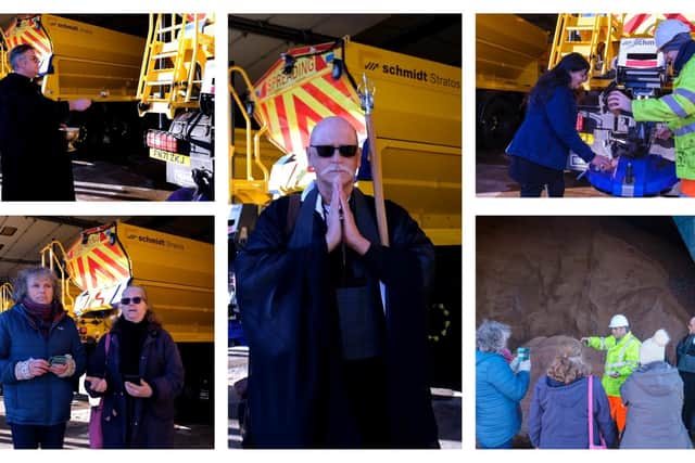 Blessings at LCC's Ancaster depot for the winter period ahead. Photo: LCC.