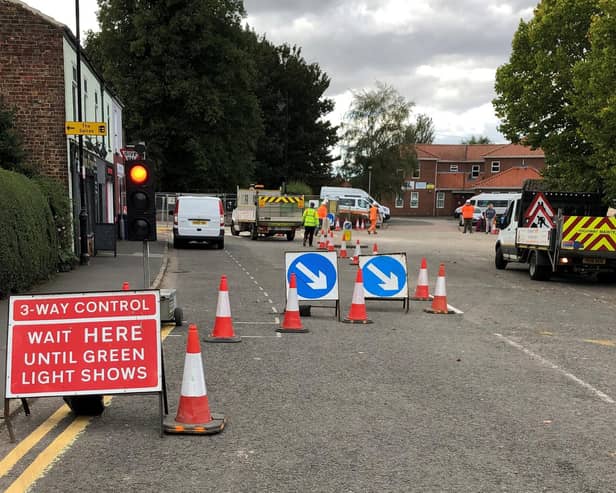 Kirton High Street has now been re-opened as flood prevention works continue.