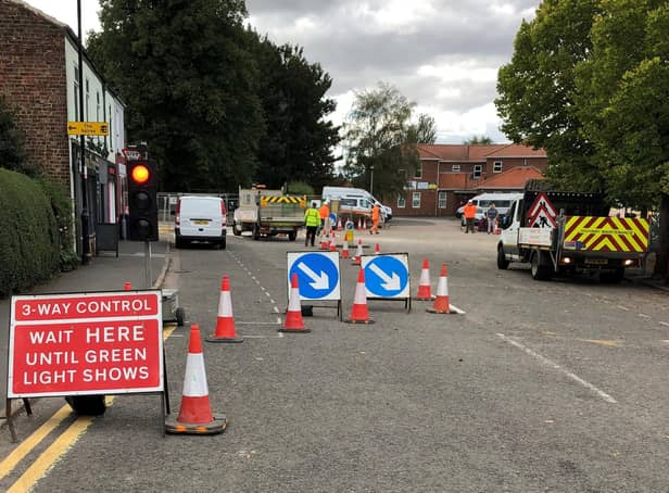 Kirton High Street has now been re-opened as flood prevention works continue.