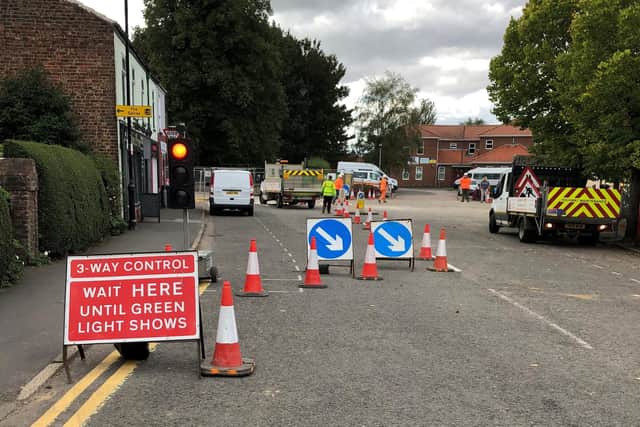Kirton High Street has now been re-opened as flood prevention works continue.