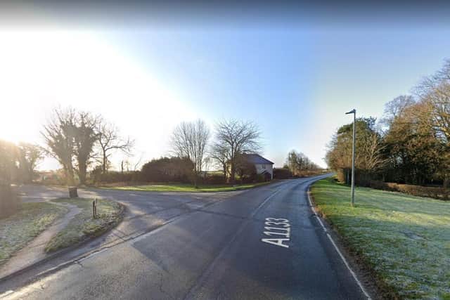 The property was near to the Hall Farm Christmas shop in Collingham Road