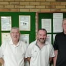 Winning Strollers rink against Invaders, with Paul Flatters, Nigel Kenworthy and Keith Swain