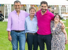 Founders of Home From Home Care - Paul, Ann and Hugo de Savary with Laura de Savary who inspired its creation.
