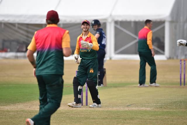 Tom Keast, Lincolnshire captain, at the 2022 showcase game against Durham.