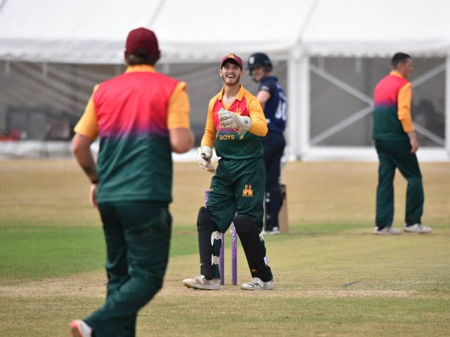 Tom Keast, Lincolnshire captain, at the 2022 showcase game against Durham.