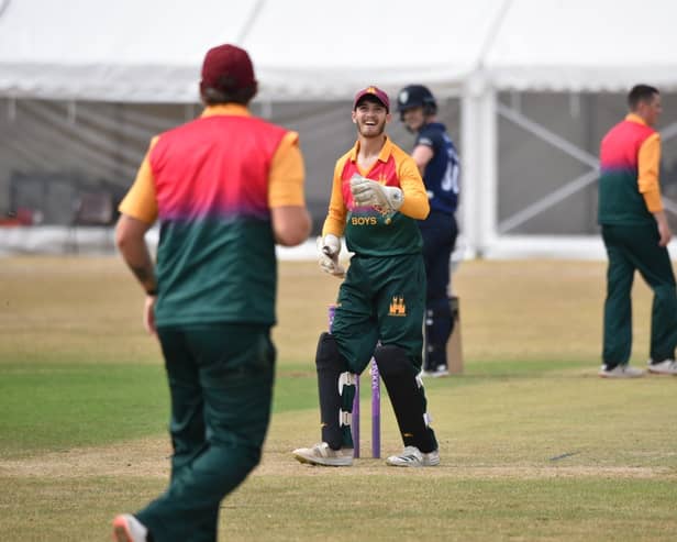 Tom Keast, Lincolnshire captain, at the 2022 showcase game against Durham.