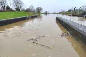 Concerns were raised regarding the levels of the River Steeping following Storm Henk.