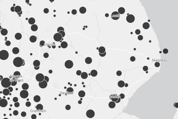 Reported storm overflows in the last year. Photo: Environment Agency