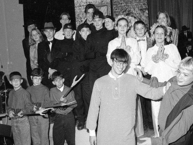 Ebenezer Scrooge was given a modern day twist when William Lovell School pupils performed a rock musical version of it in 1997.