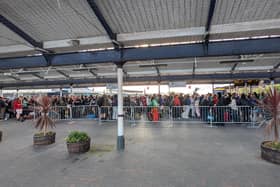 Ravers left standing at Skegness Railway Station.