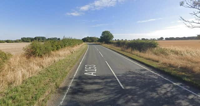 The A153 at Dalderby. Photo: Google