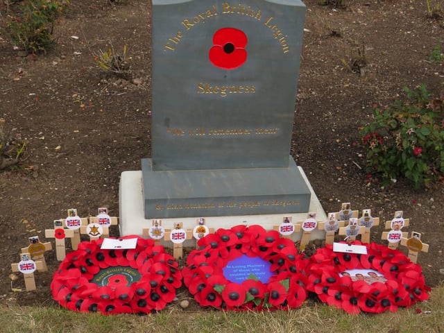 The Skegness Branch of the Royal British Legion organised the special Act of Remembrance - which culminated in a wreath and cross laying ceremony at their war memorial.