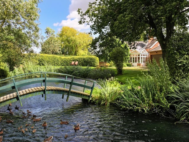The feature pond.