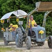 The 2023 fundraising Wolds Tractor Run. Photo: Derek Bell