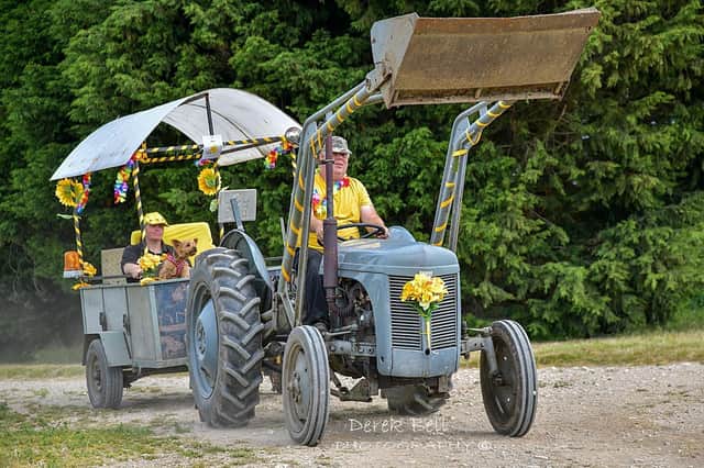 The 2023 fundraising Wolds Tractor Run. Photo: Derek Bell