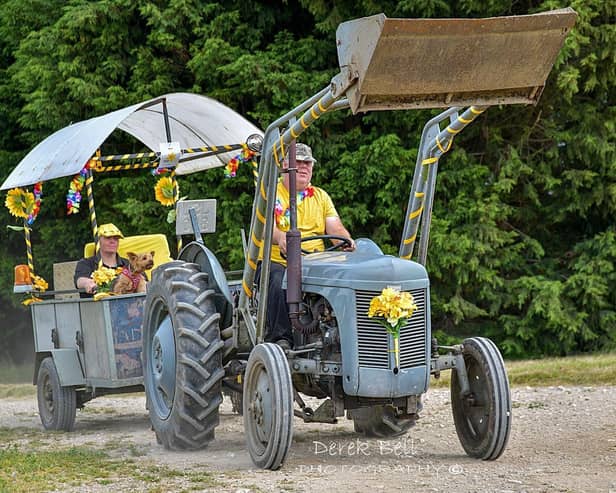 The 2023 fundraising Wolds Tractor Run. Photo: Derek Bell