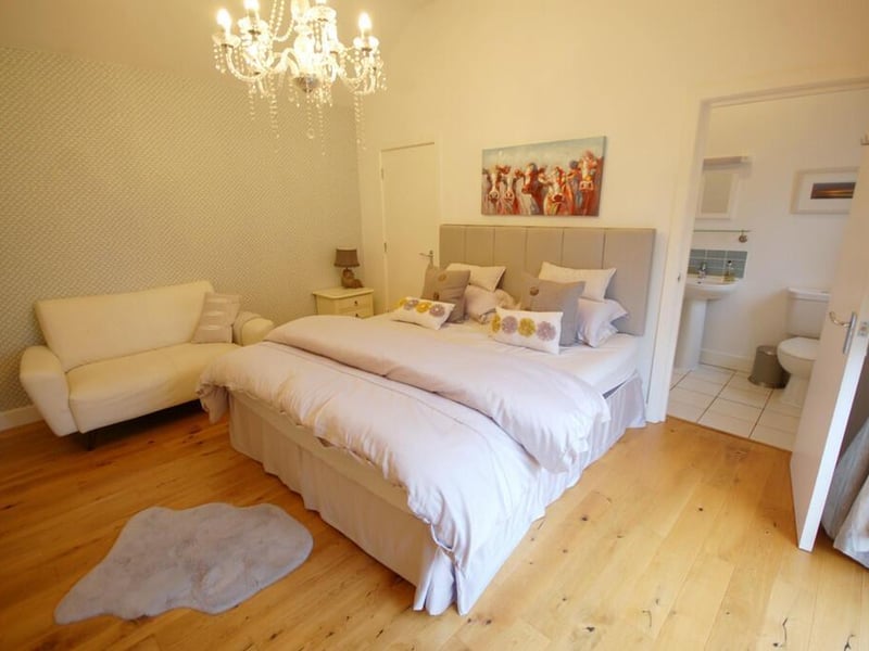 The guest bedroom.