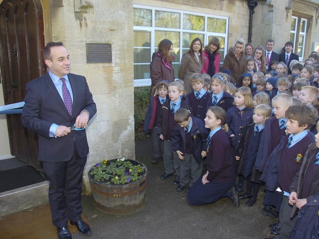 Sleaford and North Hykeham MP Stephen Phillips officially opening a £414,000 extension at Rauceby CofE Primary School.