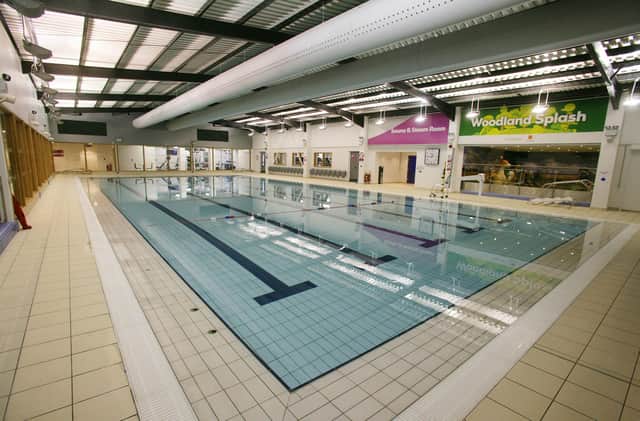 The pool at Sleaford Leisure Centre. Rising energy costs are forcing bosses to cut back on opening hours.