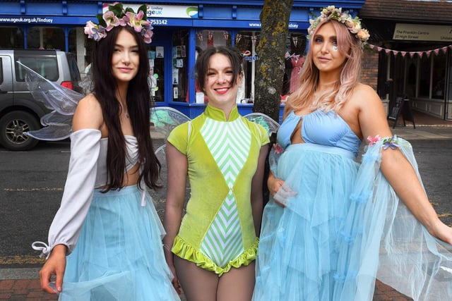 Grace Byrne; Emily Chalder and Kaiya Plant at Spilsby Street Party.