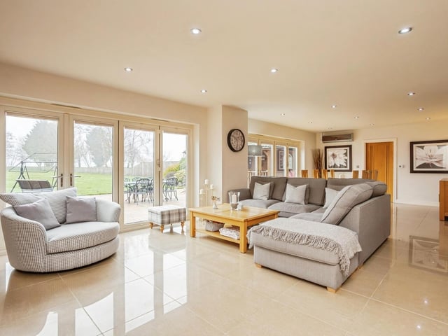 More of the open-plan kitchen diner and living space.