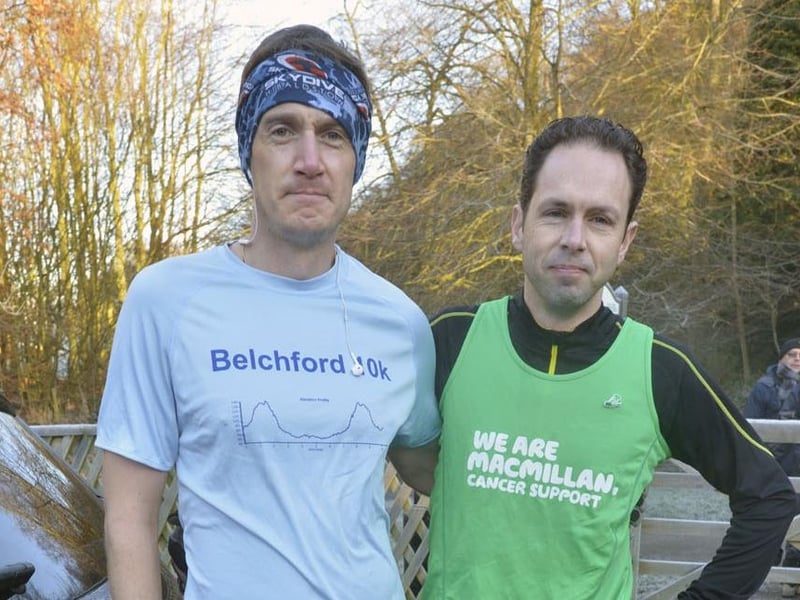 Ready to run the course, Paul Tuxwoth and Jason Oxby.