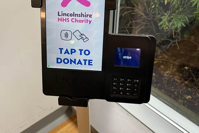 Lincolnshire NHS Charity machine close up