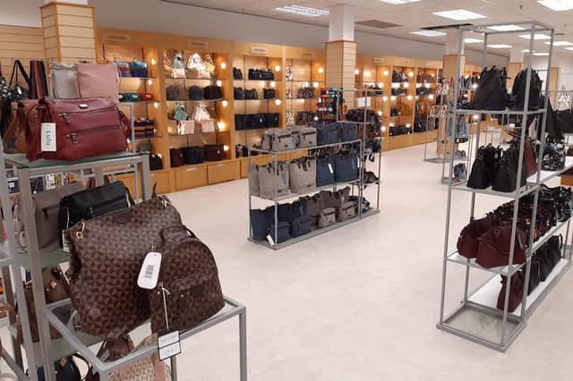 An interior view of the Rebos store.