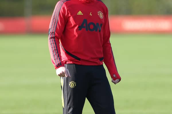 Derby County are interested in taking Phil Jones on loan. (Photo by Matthew Peters/Manchester United via Getty Images)