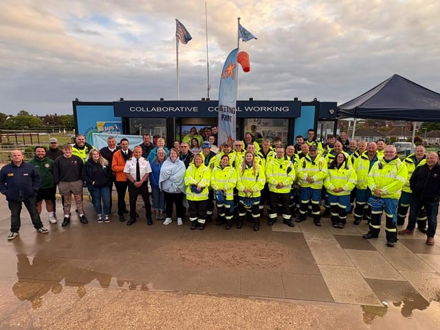 The multi-agency training operation took place along the Lincolnshire Coast