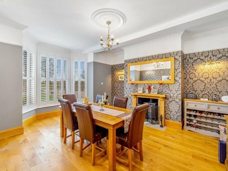 The dining room.