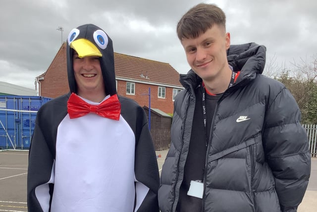 Staff members at the Richmond School in Skegness Jake Patten and Connor Ratcliffe.