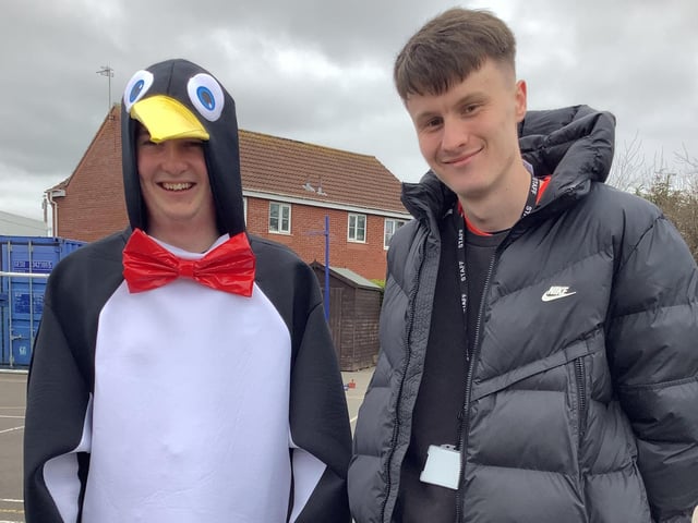 Staff members at the Richmond School in Skegness Jake Patten and Connor Ratcliffe.