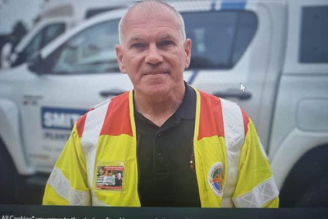 Russ Smith, of Billinghay, became a blood biker to give something back after his own life-changing experience when he was seriously injured in a road collision.