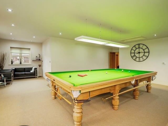 The snooker room.