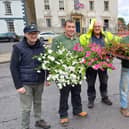 John and David from Carr Lane Nurseries delivered the flowers for volunteers to plant.