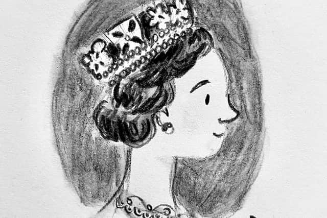 Lucy produced this tribute image of Queen Elizabeth II following her death last year.