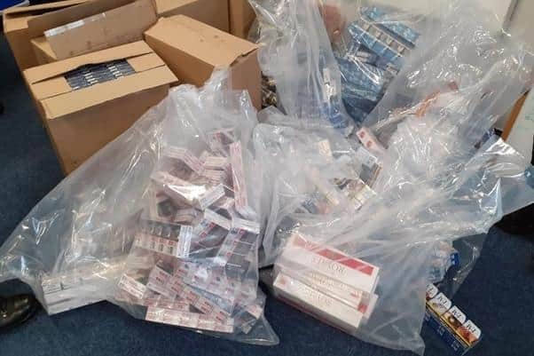A total of 140,000 illegal cigarettes have been seized following raids on three stores and a residential property in Gainsborough